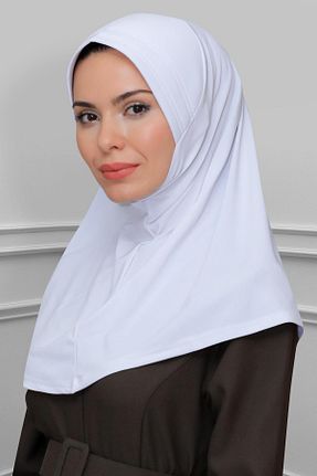 روسری سفید ساده HÜRREM BONE - کد 208525901