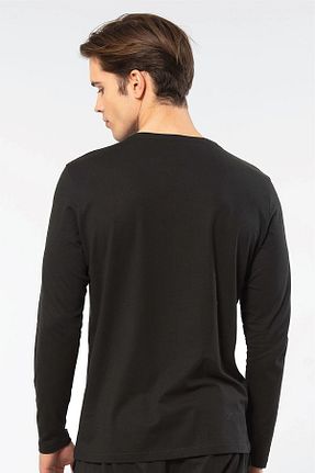 سوئیشرت مشکی مردانه ساده Cacharel - کد 875702119