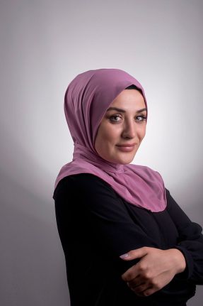 روسری صورتی ساده HÜRREM BONE - کد 208526766