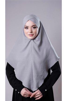 روسری طوسی پنبه ای HÜRREM BONE - کد 772200406