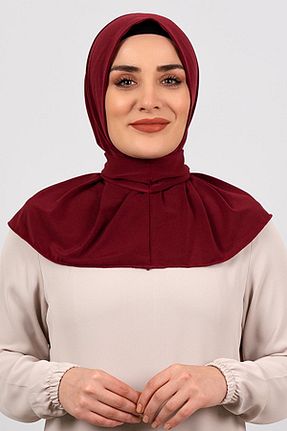 روسری زرشکی ساده HÜRREM BONE - کد 208526763