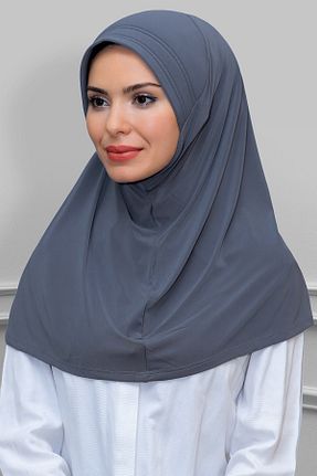 روسری طوسی ساده HÜRREM BONE - کد 208525391