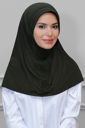 روسری خاکی ساده HÜRREM BONE - کد 208525198