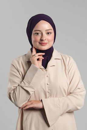 روسری بنفش 100 x 100 HÜRREM BONE - کد 875701409