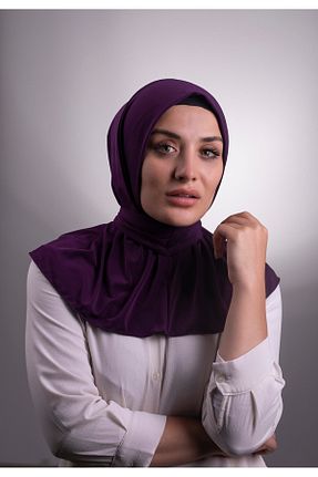 روسری بنفش ساده HÜRREM BONE - کد 208526591