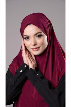 روسری زرشکی ساده HÜRREM BONE - کد 772200669