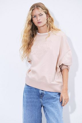 سوئیشرت صورتی زنانه چاپی H&M - کد 875703440