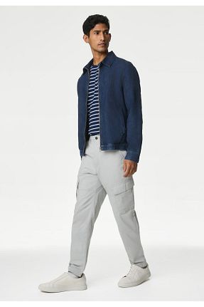 شلوار طوسی مردانه پنبه ای Marks & Spencer - کد 835525248