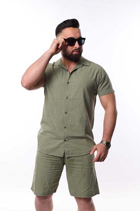 ست بالاتنه و پائین تنه خاکی مردانه بافتنی MCZ GİYİM - کد 875709508