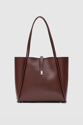 کیف دوشی قهوه ای زنانه چرم مصنوعی Shule Bags - کد 875707378
