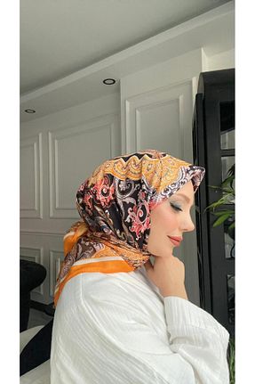 روسری نارنجی 90 x 90 Onur - کد 875726881
