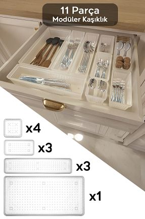 جای قاشق سفید پلاستیک Meleni Home - کد 875709844