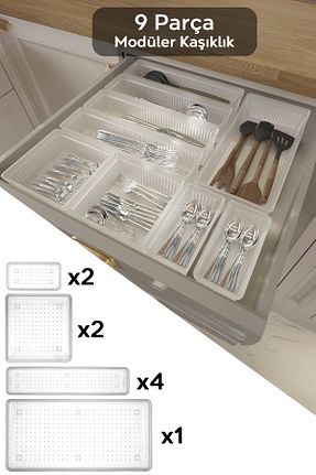 جای قاشق سفید پلاستیک Meleni Home - کد 875709564