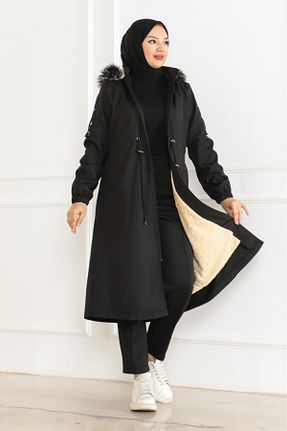 کاپشن مشکی زنانه رگولار FATELLA - کد 875730739