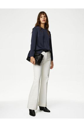 بلوز سرمه ای زنانه ساده Marks & Spencer - کد 831655543