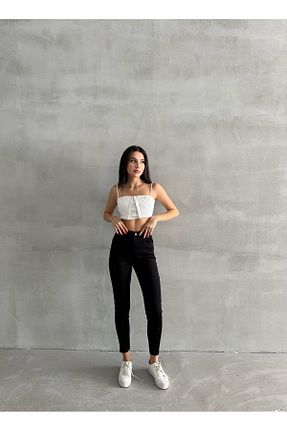 شلوار مشکی زنانه پنبه - الاستین Butik - کد 875740677