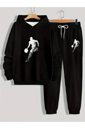 ست گرمکن مشکی زنانه %100 پنبه YOHO SPORT - کد 875745758