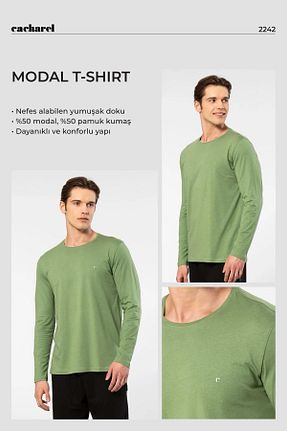 تیشرت سبز مردانه Fitted Cacharel - کد 875741031