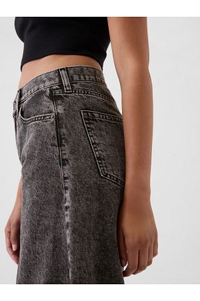 شلوار جین مشکی زنانه پاچه پهن GAP - کد 875772497