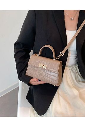 کیف دوشی قهوه ای زنانه چرم مصنوعی İAMBTŞY - کد 875784799