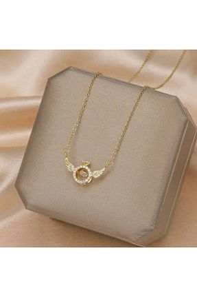 گردنبند استیل ( فولاد ) زرد زنانه استیل (فولاد) KEHVAN - کد 875787134
