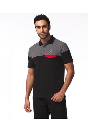 پولوشرت مشکی مردانه پنبه ای Beşiktaş - کد 874361168