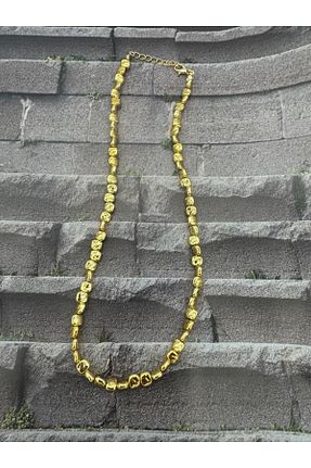 گردنبند استیل ( فولاد ) طلائی استیل (فولاد) CT STONES - کد 875786398