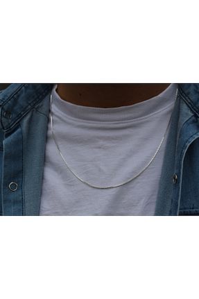 گردنبند نقره طوسی زنانه 925 عیار CMT - کد 875804219