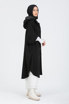 پانچو حجاب مشکی زنانه پنبه ای Enans Design - کد 875854790