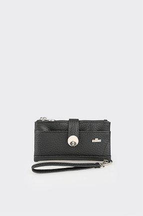 کیف پول مشکی زنانه چرم مصنوعی Elle - کد 875864346