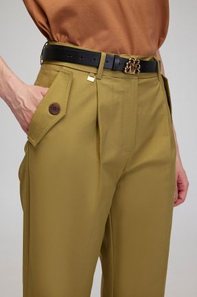 شلوار خاکی زنانه بافتنی BROOKS BROTHERS - کد 875864523