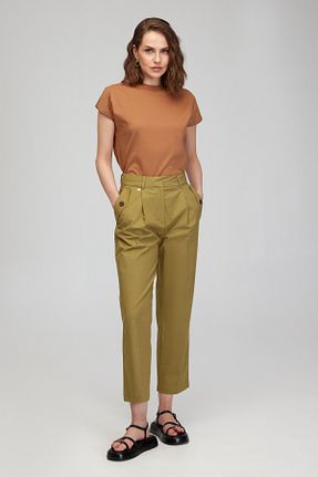 شلوار خاکی زنانه بافتنی BROOKS BROTHERS - کد 875864523