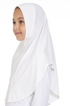 روسری سفید ساده HÜRREM BONE - کد 804470910