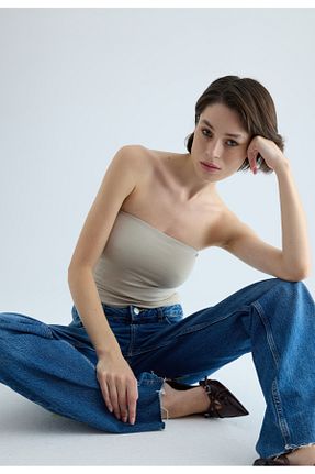بلوز طوسی زنانه ساده TUBİA - کد 861207389