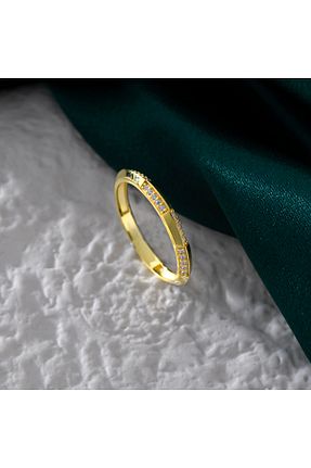 انگشتر نقره زرد زنانه زیرکن Akgül Silver - کد 875904655