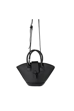 کیف دوشی مشکی زنانه چرم مصنوعی mnb style - کد 862188112