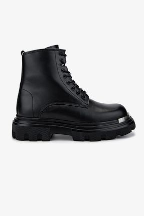 بوت / نیم بوت مشکی مردانه چرم خالص Valmenti - کد 875916089