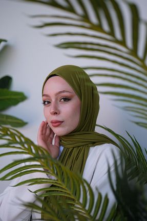شال سبز زنانه پنبه ای Zenica - کد 876845217
