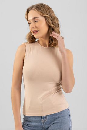 رکابی بژ زنانه بدون آستین BAYKAR - کد 875916386