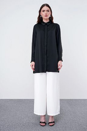 تونیک مشکی زنانه بافتنی Zühre - کد 834266259