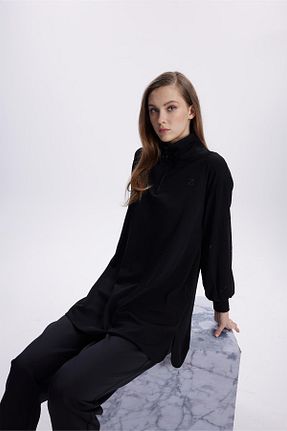 تونیک مشکی زنانه بافتنی Zühre - کد 875928568