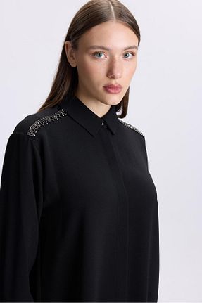 تونیک حجاب مشکی زنانه پلی استر Zühre - کد 870213491