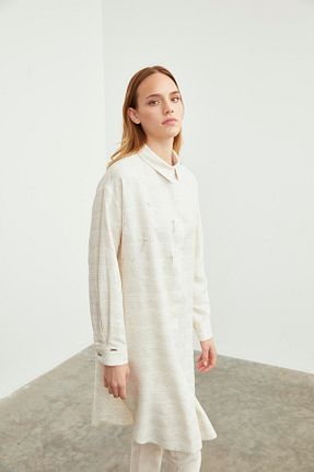 تونیک بژ زنانه بافتنی Zühre - کد 862677680