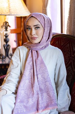 شال زرد زنانه پنبه ای hkpolo - کد 875940747
