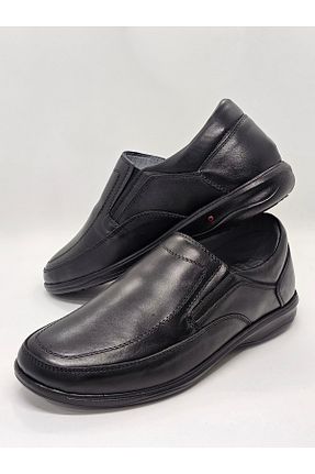 کفش کژوال مشکی مردانه چرم خالص İzderi - کد 875932964