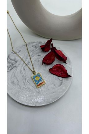 گردنبند استیل ( فولاد ) زرد زنانه استیل (فولاد) BG ACCESSORİESS - کد 875947248