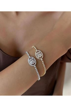 دستبند استیل (فولاد) طلائی زنانه استیل (فولاد) Gold Garden - کد 875950306