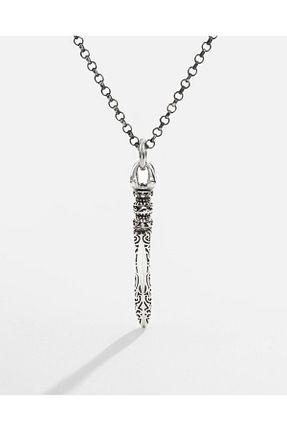 گردنبند نقره مشکی مردانه 925 عیار MEKS JEWELS - کد 875951746