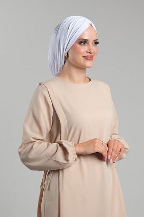 کلاه شنای حجاب سفید زنانه HÜRREM BONE - کد 875963316