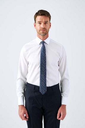 پیراهن سفید مردانه یقه کلاسیک Paşahan - کد 875976622